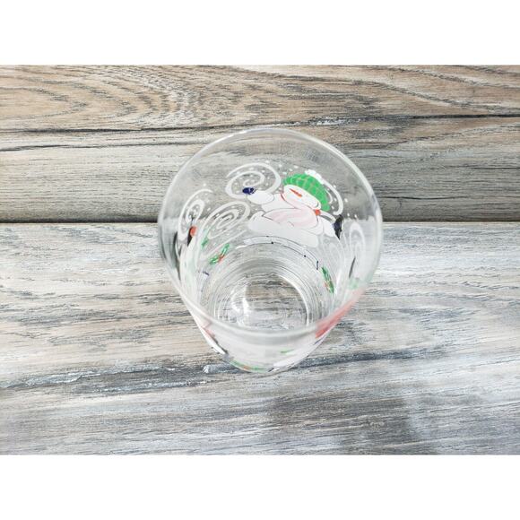 Pepsi Cola Soda Snowman Holiday Drinking Glass Clear - Picture 6 of 7